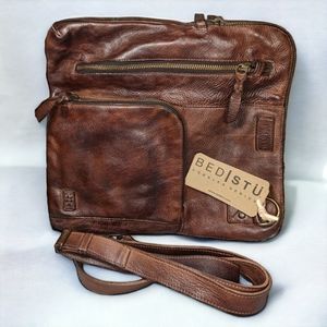 Bed Stu Crossbody Bag All Star Aiken Handbag Purse & Strap Almond Brown